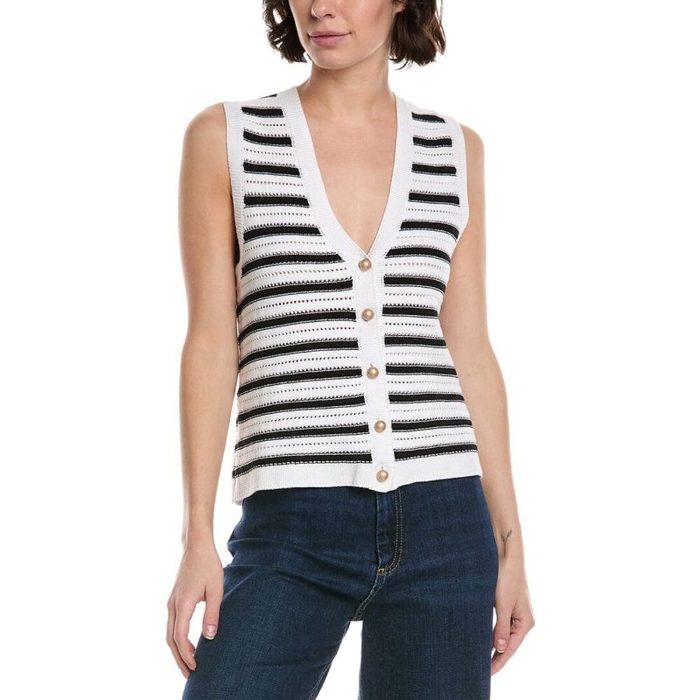 Metric Knits Womens  Sweater, White